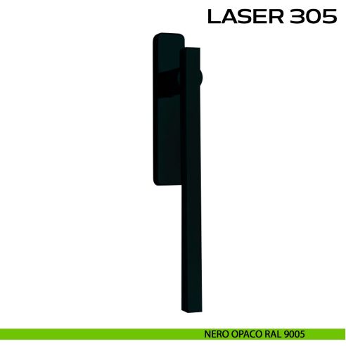 Maniglione per alzante scorrevole Laser 305 singolo senza nicchia nero