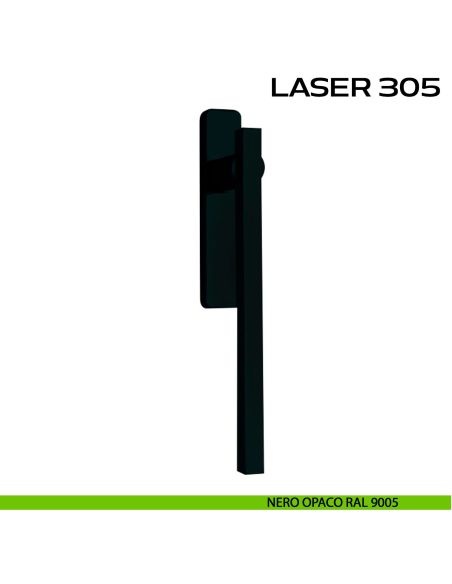 Maniglione per alzante scorrevole Laser 305 singolo senza nicchia nero