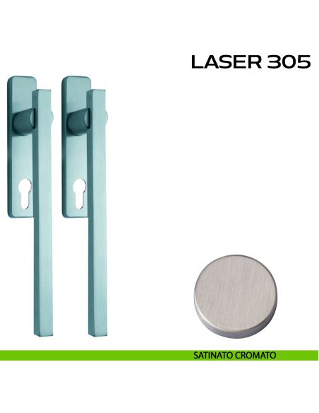 Maniglione per alzante scorrevole Laser 305 Reguitti accoppiato satinato