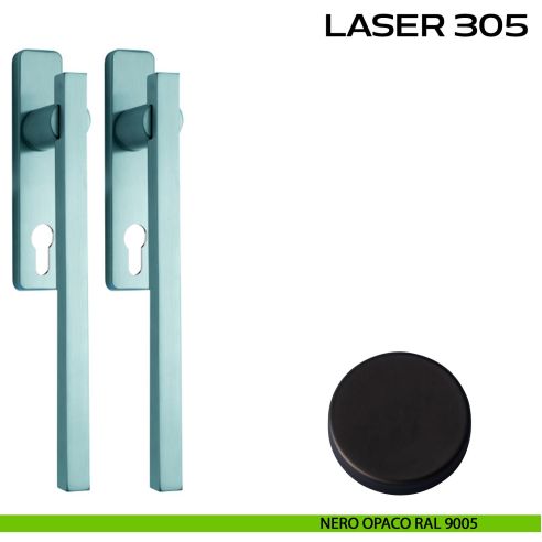 Maniglione per alzante scorrevole Laser 305 Reguitti accoppiato nero