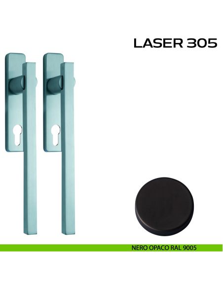Maniglione per alzante scorrevole Laser 305 Reguitti accoppiato nero