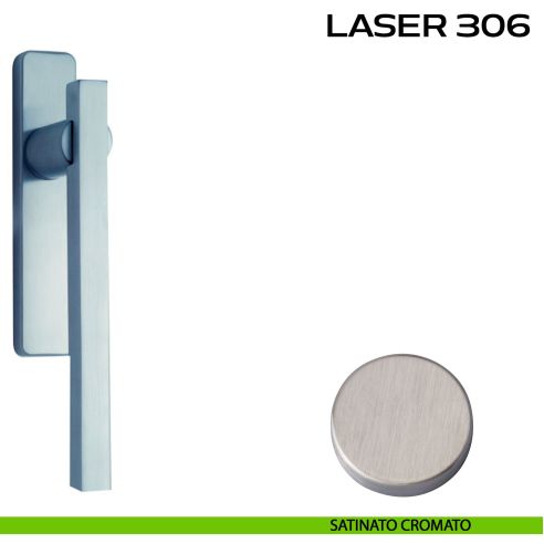 Maniglione per alzante scorrevole Laser Corto 306 singolo satinato