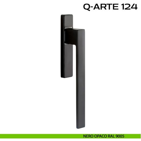 Maniglione per alzante scorrevole Q-Arte 124 singolo senza nicchia nero