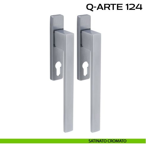 Maniglione per alzante scorrevole Q-Arte 124 Reguitti accoppiato cromato