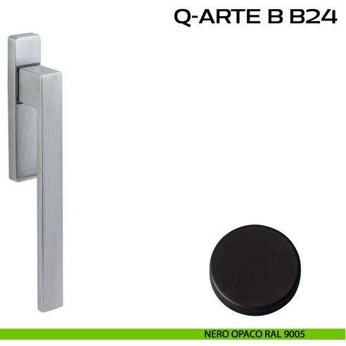 Maniglione ribassato per alzante scorrevole Q-Arte B B24 singolo nero
