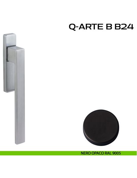Maniglione ribassato per alzante scorrevole Q-Arte B B24 singolo nero