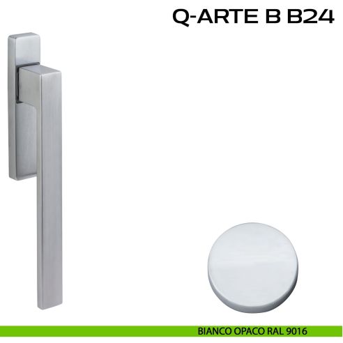Maniglione ribassato per alzante scorrevole Q-Arte B B24 singolo bianco