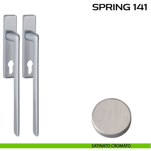 Maniglione per alzante scorrevole Spring 141 Q Reguitti accoppiato satinato