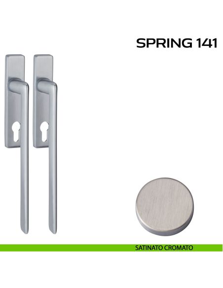 Maniglione per alzante scorrevole Spring 141 Q Reguitti accoppiato satinato