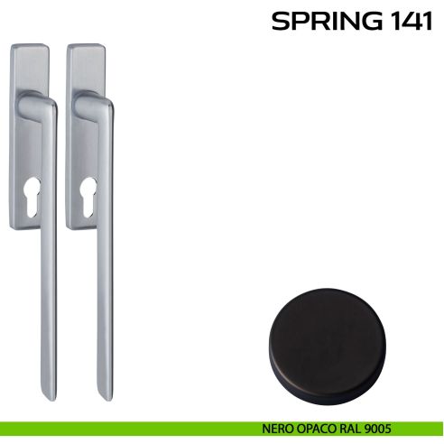 Maniglione per alzante scorrevole Spring 141 Q Reguitti accoppiato nero