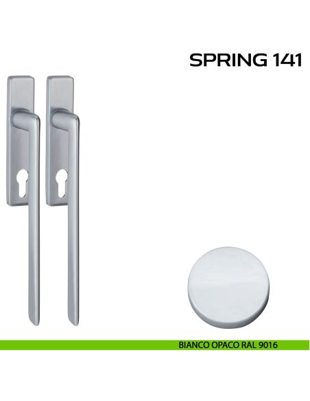 Maniglione per alzante scorrevole Spring 141 Q Reguitti accoppiato bianco