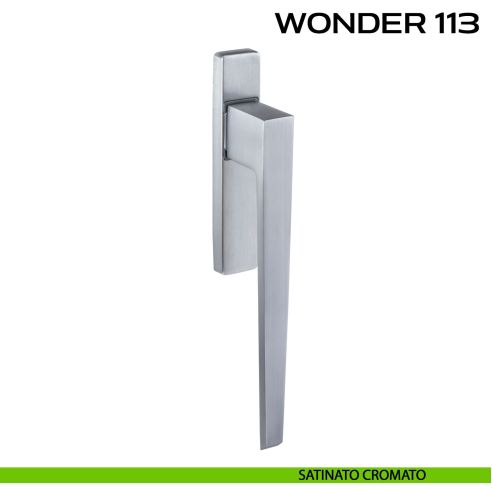Maniglione per alzante scorrevole Wonder 113 singolo senza nicchia cromato