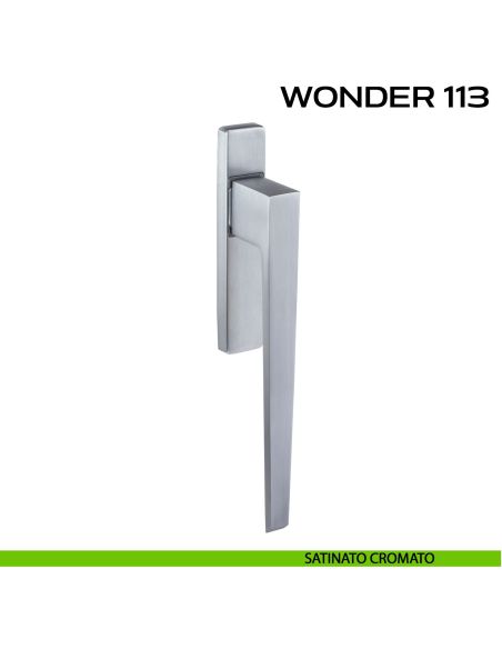 Maniglione per alzante scorrevole Wonder 113 singolo senza nicchia cromato
