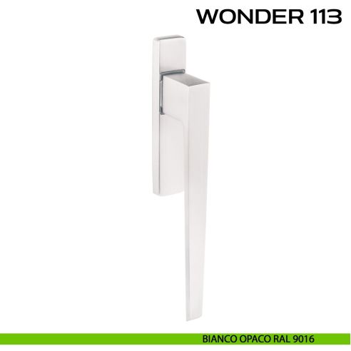 Maniglione per alzante scorrevole Wonder 113 singolo senza nicchia bianco