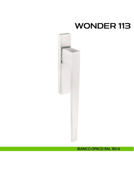 Maniglione per alzante scorrevole Wonder 113 singolo senza nicchia bianco