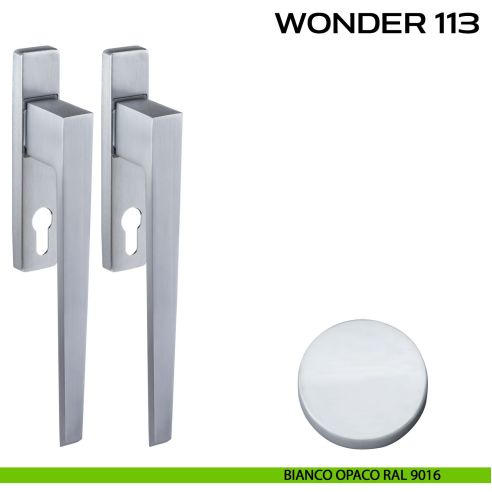Maniglione per alzante scorrevole Wonder 113 Reguitti accoppiato bianco