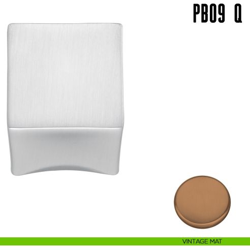 Pomolino quadrato per limitatore d'apertura Colombo Design PB09/Q vintage mat