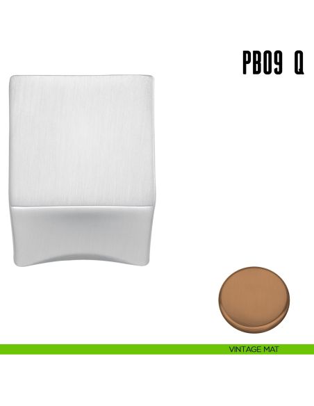 Pomolino quadrato per limitatore d'apertura Colombo Design PB09/Q vintage mat