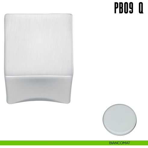 Pomolino quadrato per limitatore d'apertura Colombo Design PB09/Q biancomat