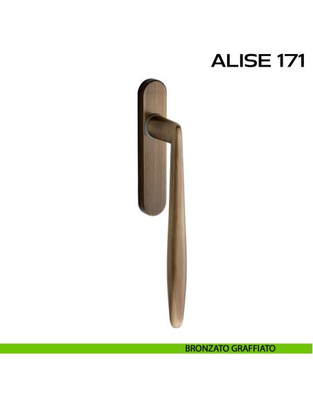 Maniglione per alzante scorrevole Alisè 171 singolo senza nicchia bronzato
