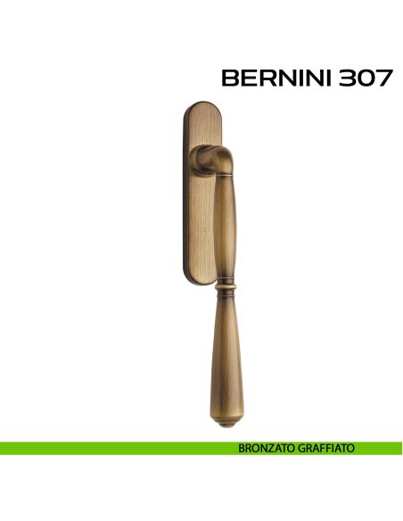 Maniglione per alzante scorrevole Bernini 307 singolo senza nicchia bronzato