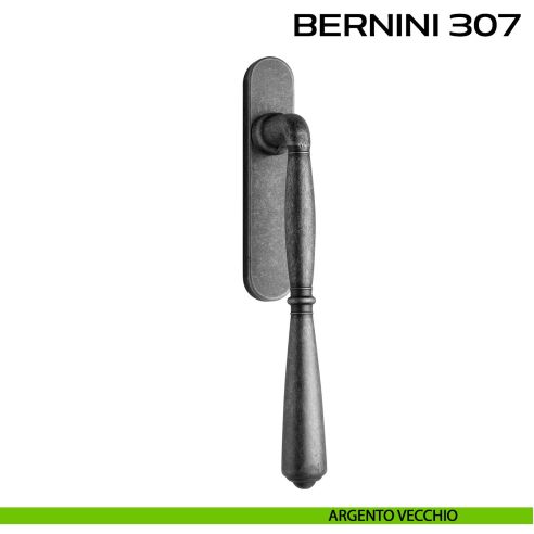 Maniglione per alzante scorrevole Bernini 307 singolo senza nicchia argento