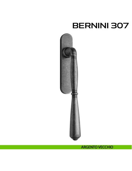 Maniglione per alzante scorrevole Bernini 307 singolo senza nicchia argento