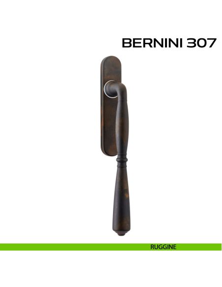 Maniglione per alzante scorrevole Bernini 307 singolo senza nicchia ruggine