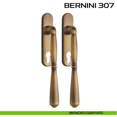 Maniglione per alzante scorrevole Bernini 307 Reguitti accoppiato bronzato
