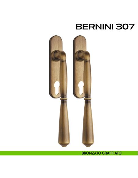 Maniglione per alzante scorrevole Bernini 307 Reguitti accoppiato bronzato