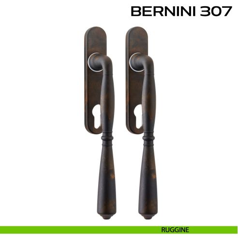 Maniglione per alzante scorrevole Bernini 307 Reguitti accoppiato ruggine