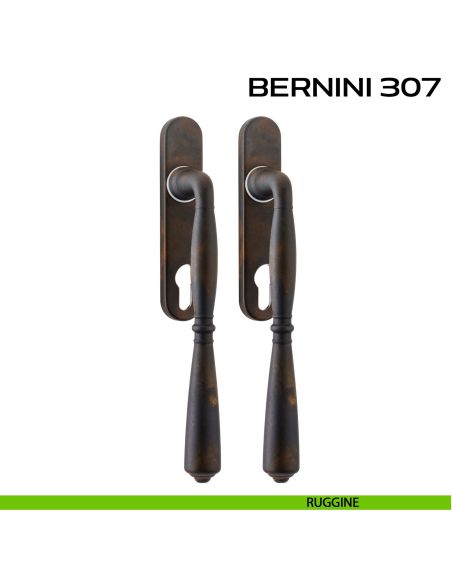 Maniglione per alzante scorrevole Bernini 307 Reguitti accoppiato ruggine