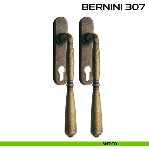 Maniglione per alzante scorrevole Bernini 307 Reguitti accoppiato antico