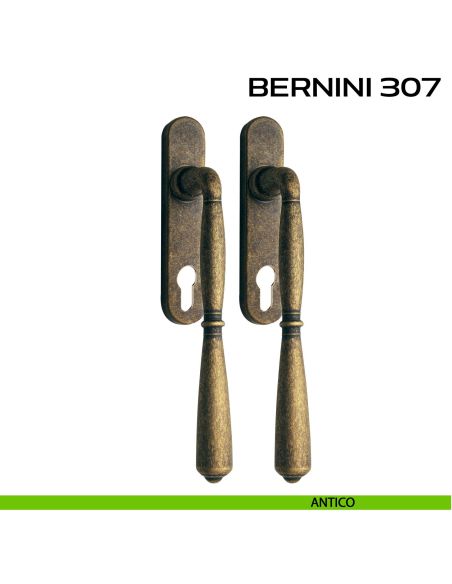 Maniglione per alzante scorrevole Bernini 307 Reguitti accoppiato antico