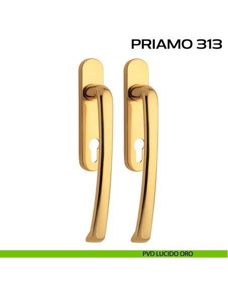 Maniglione per alzante scorrevole Priamo 313 Reguitti accoppiato pvd oro