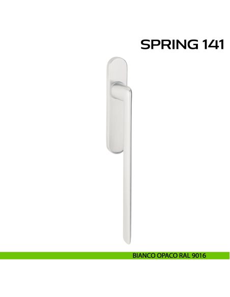 Maniglione per alzante scorrevole Spring 141 singolo senza nicchia bianco