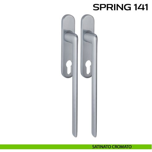 Maniglione per alzante scorrevole Spring 141 Reguitti accoppiato satinato