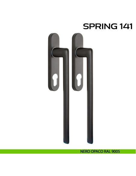 Maniglione per alzante scorrevole Spring 141 Reguitti accoppiato nero