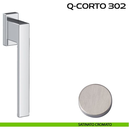 Maniglia DK con impugnatura lunga per scorrevole con rosetta Q-Corto 302 Reguitti satinato