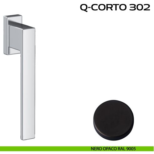 Maniglia DK con impugnatura lunga per scorrevole con rosetta Q-Corto 302 Reguitti nero