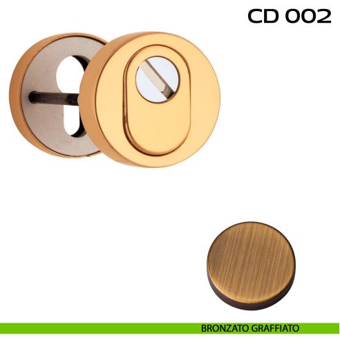 Bocchette di sicurezza tonde diametro 52 mm Reguitti CD002 bronzato