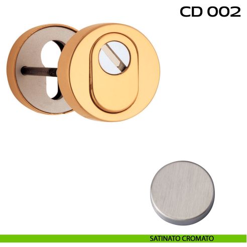 Bocchette di sicurezza tonde diametro 52 mm Reguitti CD002 satinato