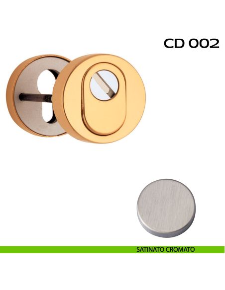Bocchette di sicurezza tonde diametro 52 mm Reguitti CD002 satinato