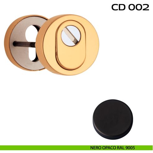 Bocchette di sicurezza tonde diametro 52 mm Reguitti CD002 nero
