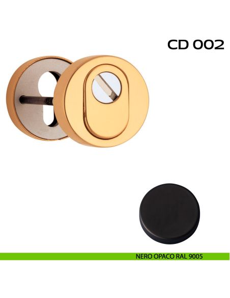 Bocchette di sicurezza tonde diametro 52 mm Reguitti CD002 nero