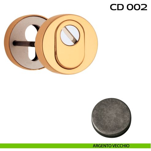 Bocchette di sicurezza tonde diametro 52 mm Reguitti CD002 argento