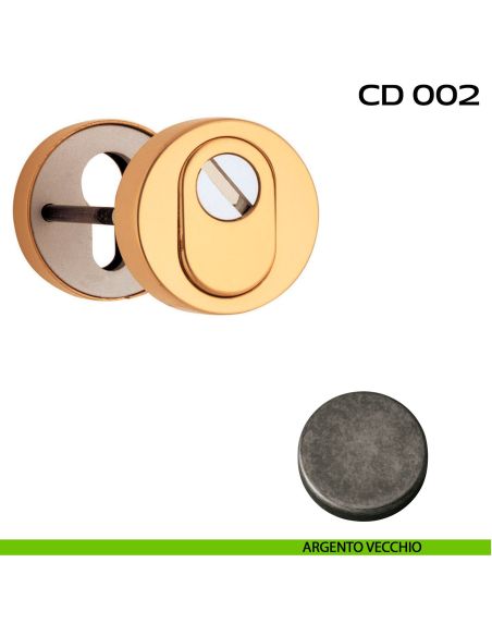 Bocchette di sicurezza tonde diametro 52 mm Reguitti CD002 argento