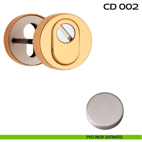 Bocchette di sicurezza tonde diametro 52 mm Reguitti CD002 pvd inox