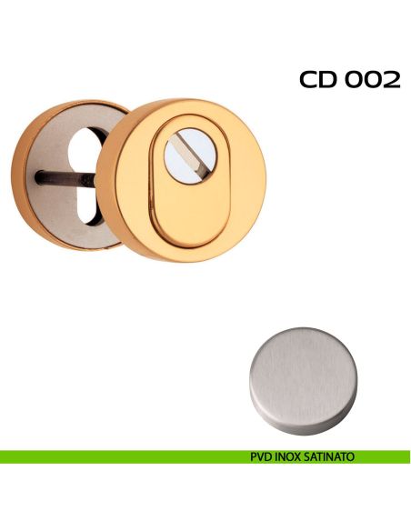 Bocchette di sicurezza tonde diametro 52 mm Reguitti CD002 pvd inox