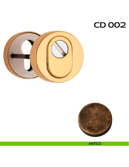 Bocchette di sicurezza tonde diametro 52 mm Reguitti CD002 antico